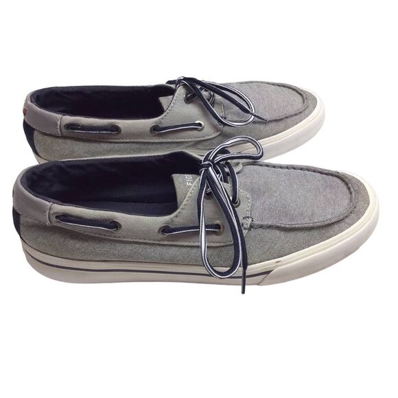 Tommy Hilfiger Gray Topsiders Boat Shoes Men’s 8.5 - Picture 3 of 8